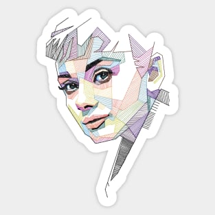 beautiful audrey hepburn Sticker